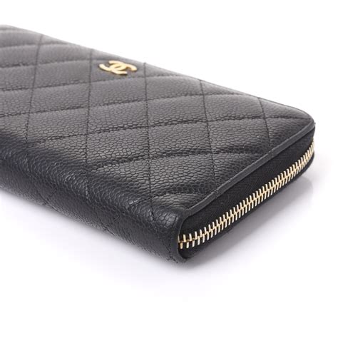 chanel large zip around wallet.